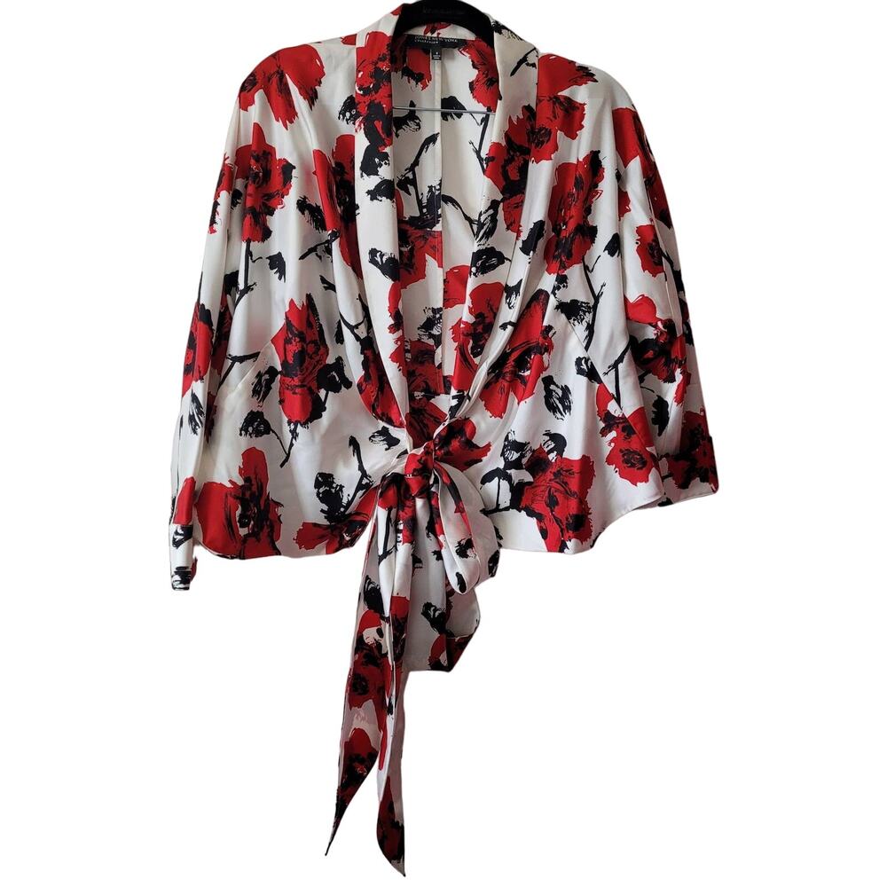 Jones NY Red Floral Blazer Set, sz. Med